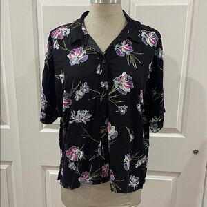 Vans Floral Black Women's Top